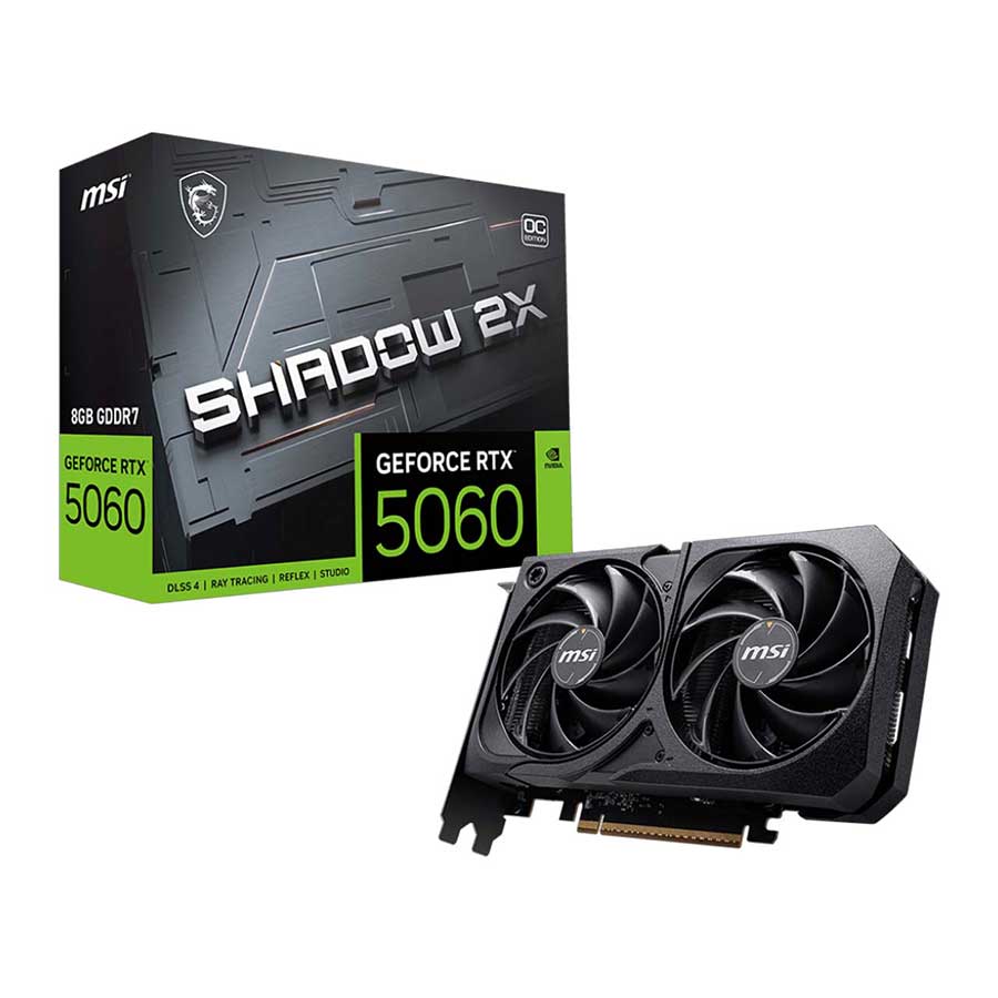 کارت گرافیک ام اس آی مدل GeForce RTX 5060 8G SHADOW 2X OC GDDR7