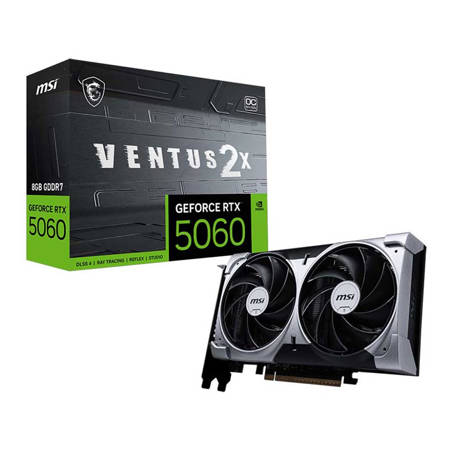 کارت گرافیک ام اس آی مدل GeForce RTX 5060 8G VENTUS 2X OC GDDR7