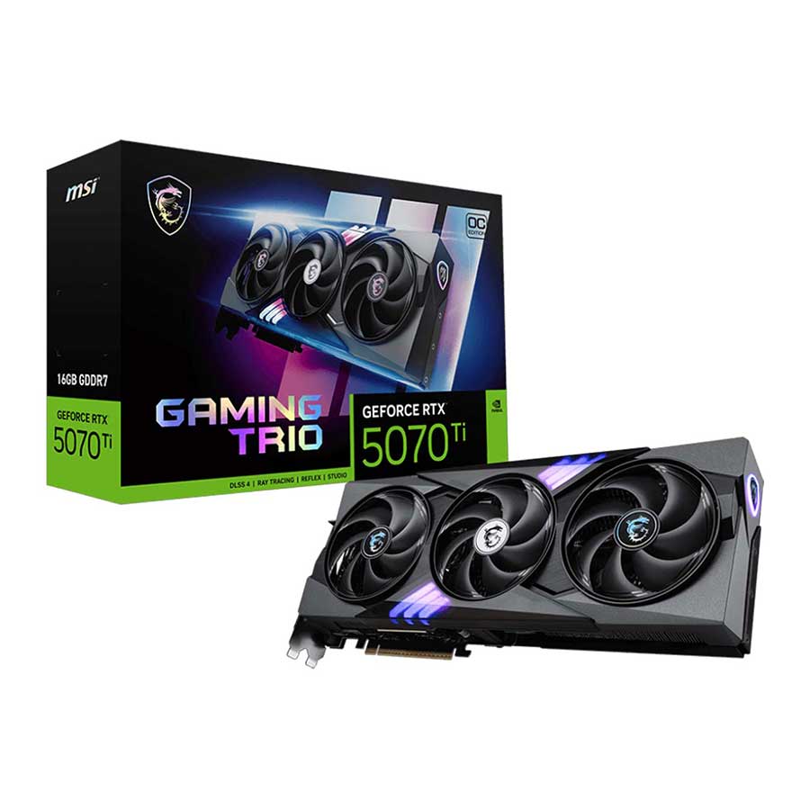 کارت گرافیک ام اس آی مدل GeForce RTX 5070 Ti 16G GAMING TRIO OC PLUS GDDR7