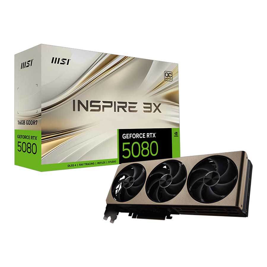 کارت گرافیک ام اس آی مدل GeForce RTX 5080 16G INSPIRE 3X OC GDDR7