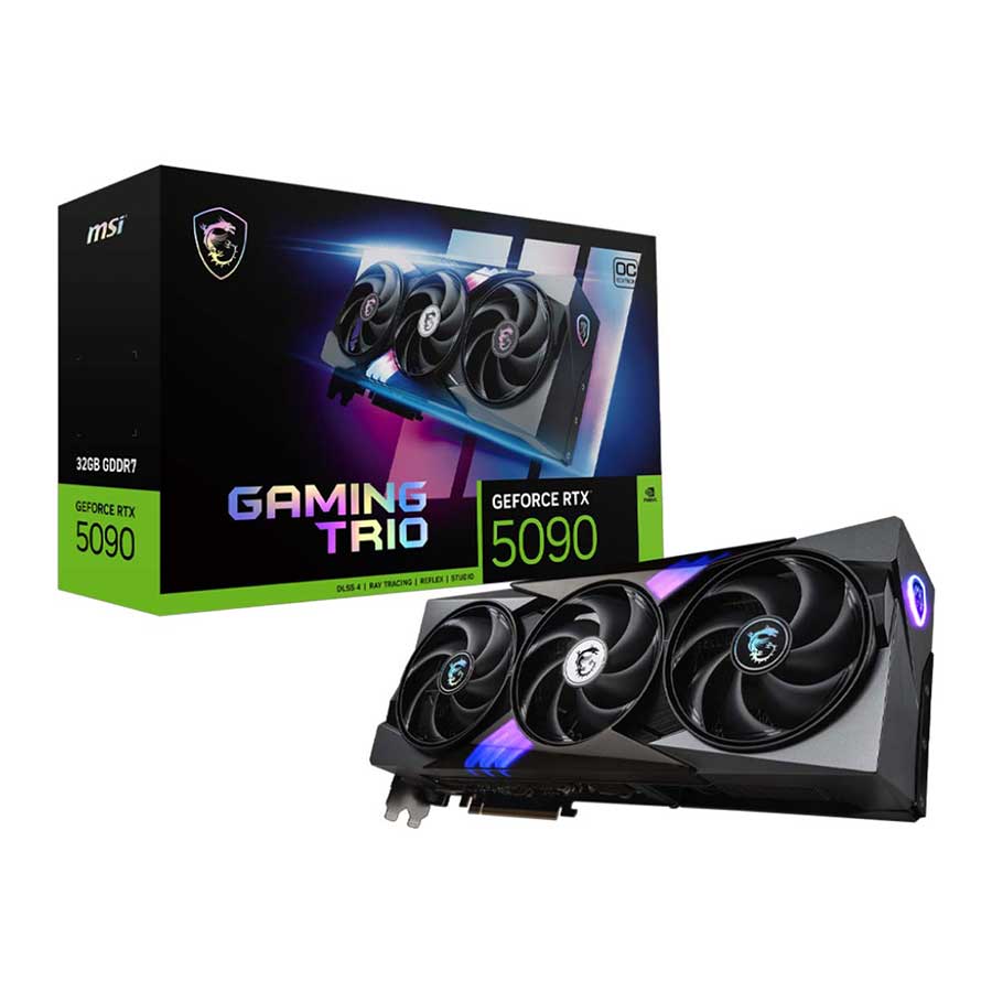 کارت گرافیک ام اس آی مدل GeForce RTX 5090 32G GAMING TRIO OC GDDR7