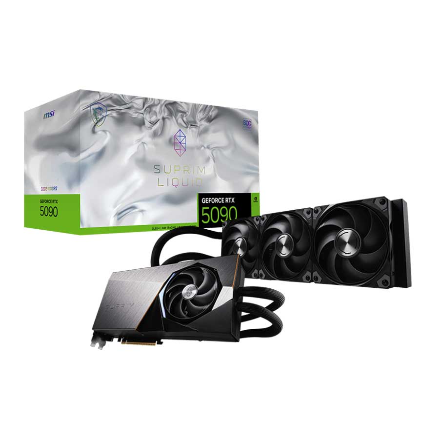 کارت گرافیک ام اس آی مدل GeForce RTX 5090 32G SUPRIM LIQUID SOC GDDR7