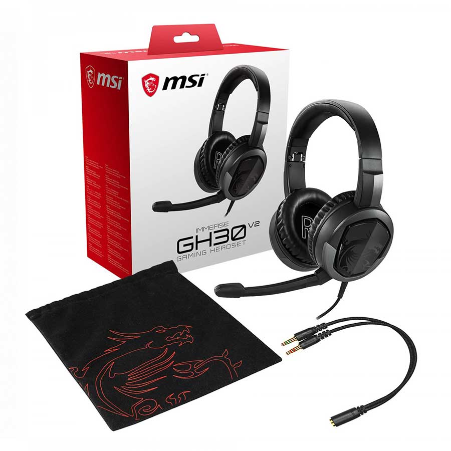 هدست گیمینگ باسیم ام اس آی مدل IMMERSE GH30 V2