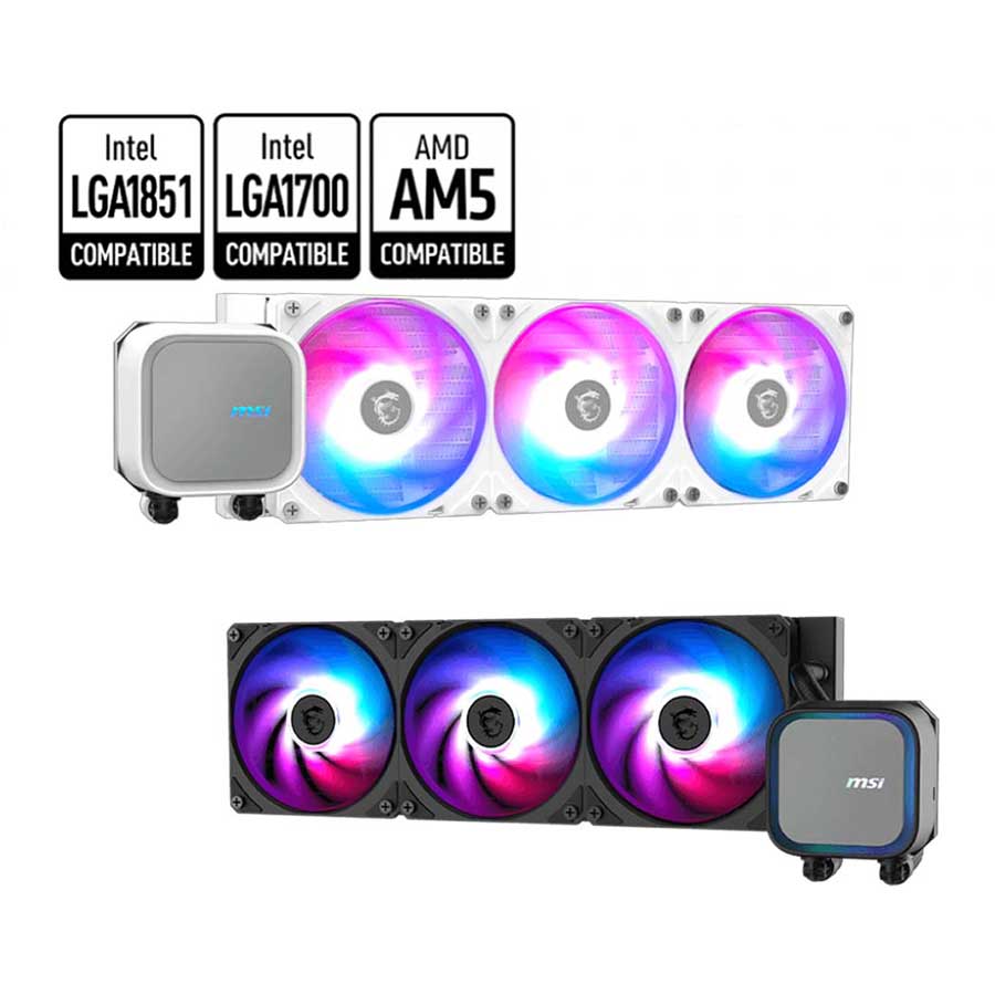 خنک کننده مایع پردازنده ام اس آی مدل MAG CORELIQUID A13 360 ARGB