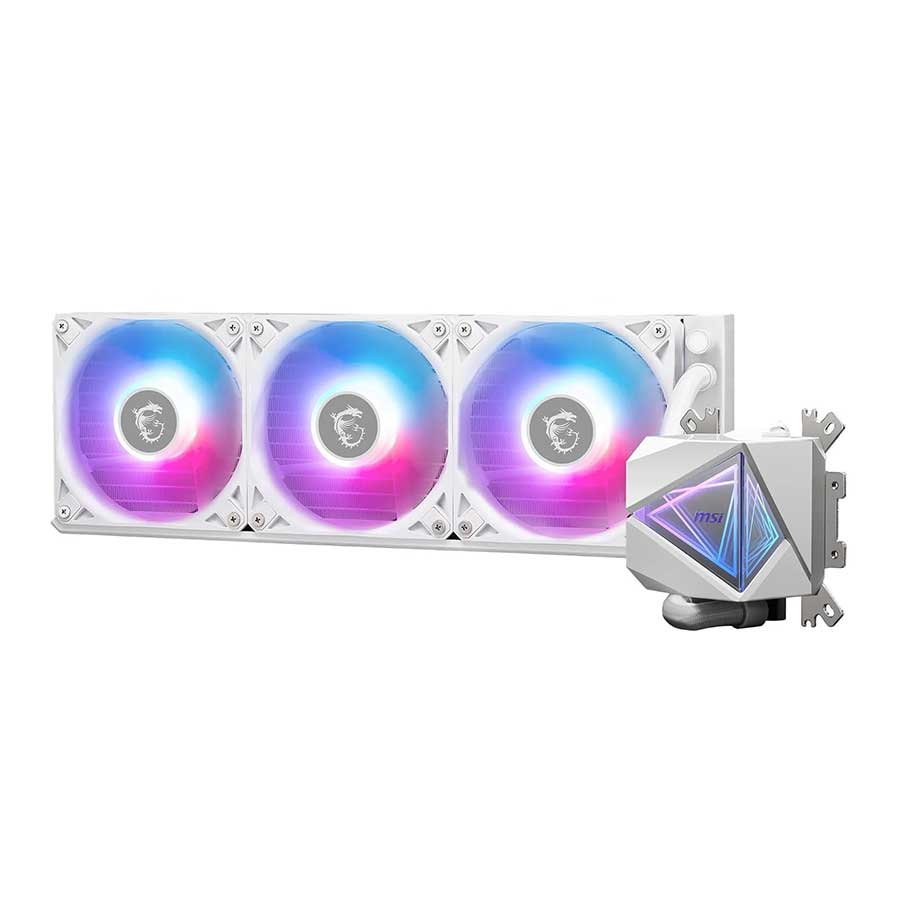 خنک کننده مایع پردازنده ام اس آی مدل MAG CORELIQUID I360 WHITE ARGB