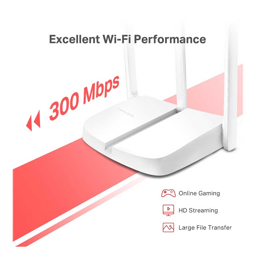 روتر بیسیم 300Mbps مرکوسیس مدل MW306R