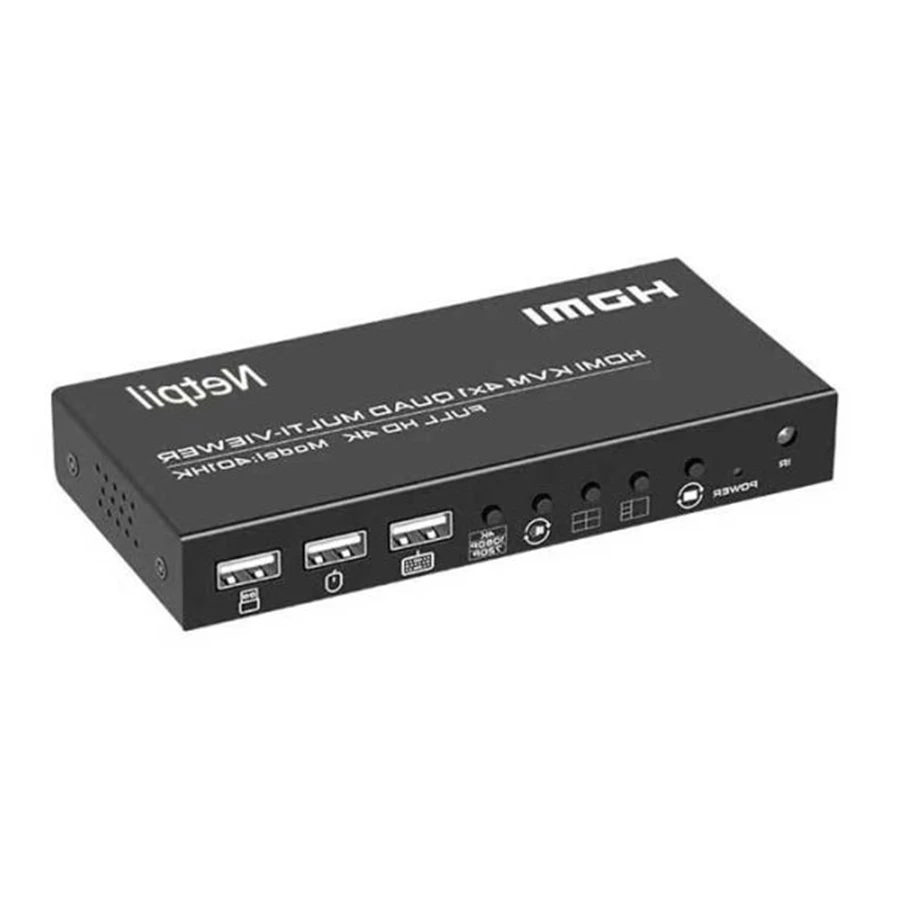 سوييچ 4 پورت HDMI KVM نت پیل