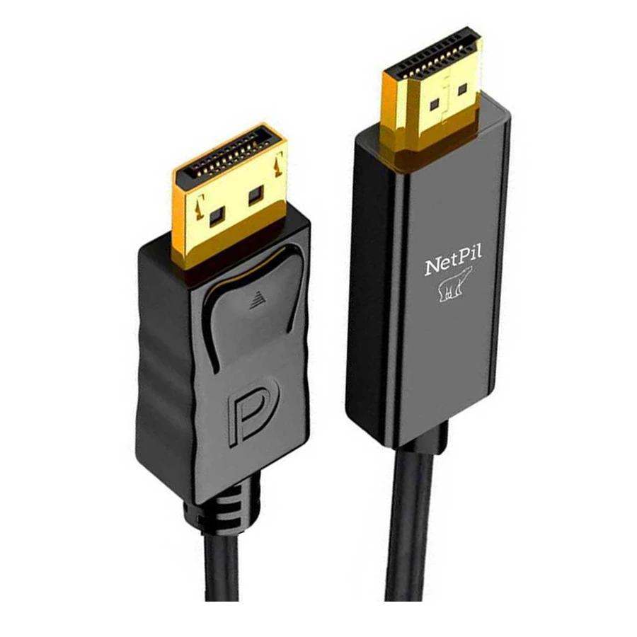 کابل تبدیل 1.8 متری HDMI به DISPLAY PORT نت پیل