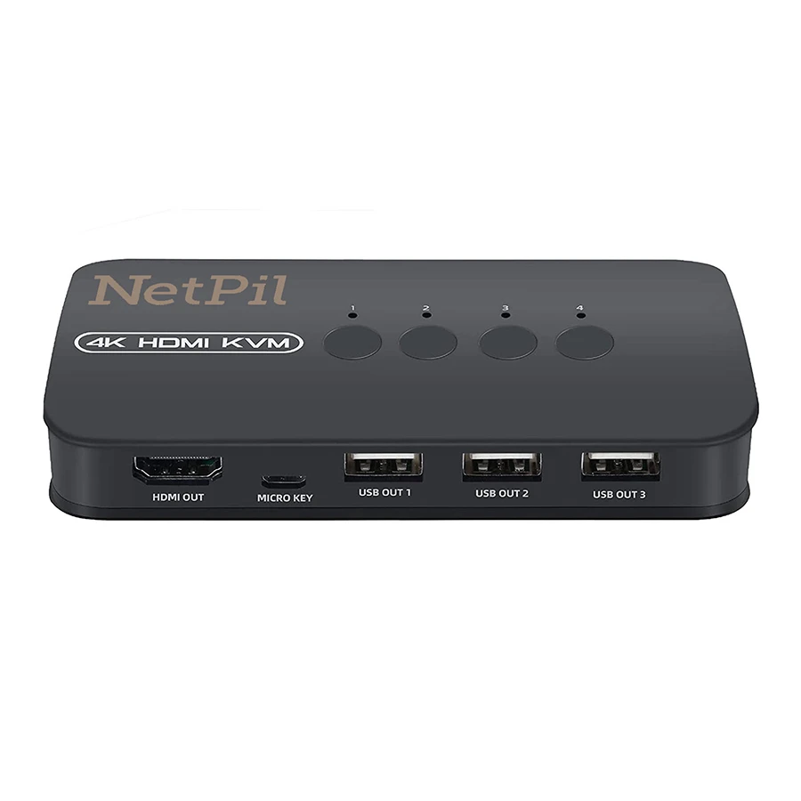 سوييچ 4 پورت HDMI KVM نت پیل