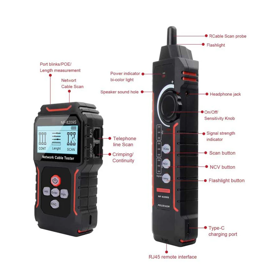تستر کابل شبکه نت پیل