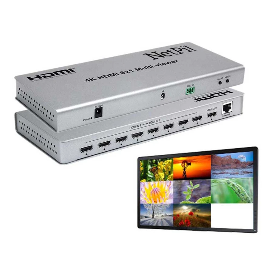 سوييچ 10 پورت کواد ویوئر 8*1 نت پیل