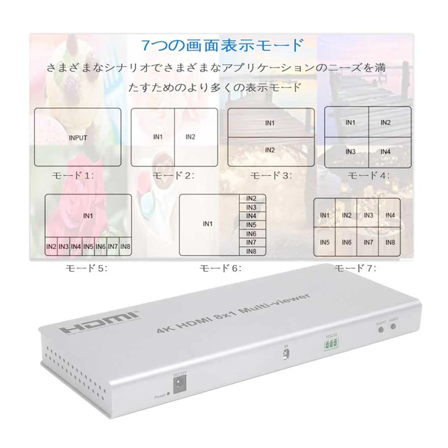 سوييچ 10 پورت کواد ویوئر 8*1 نت پیل