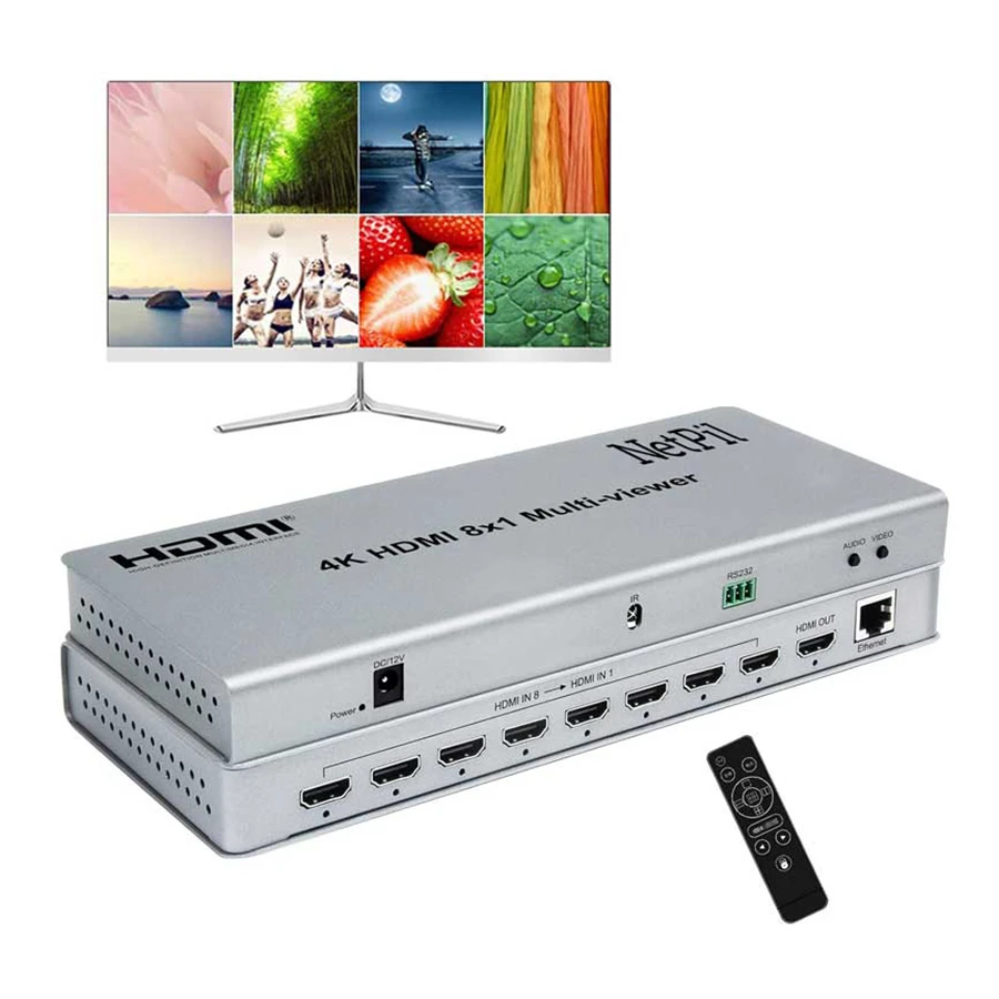 سوييچ 10 پورت کواد ویوئر 8*1 نت پیل