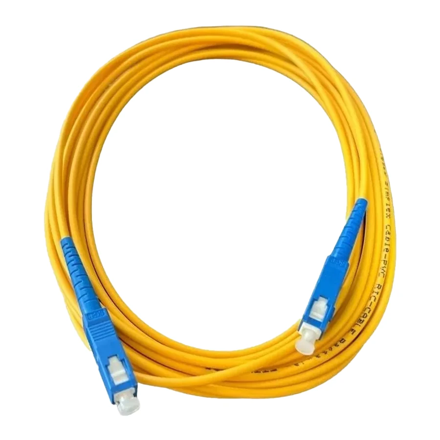 Nexans SC-SC Simplex Single Mode UPC-UPC 5m Optical Fiber Patch cord پچ کورد 5 متری فیبر نوری نگزنس سیمپلکس سینگل مود