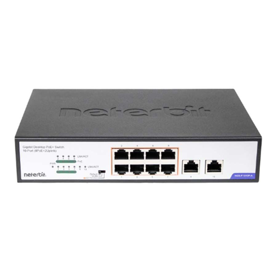 سوييچ 10 پورت گیگابیت نتربیت مدل NGS-F1010P-A