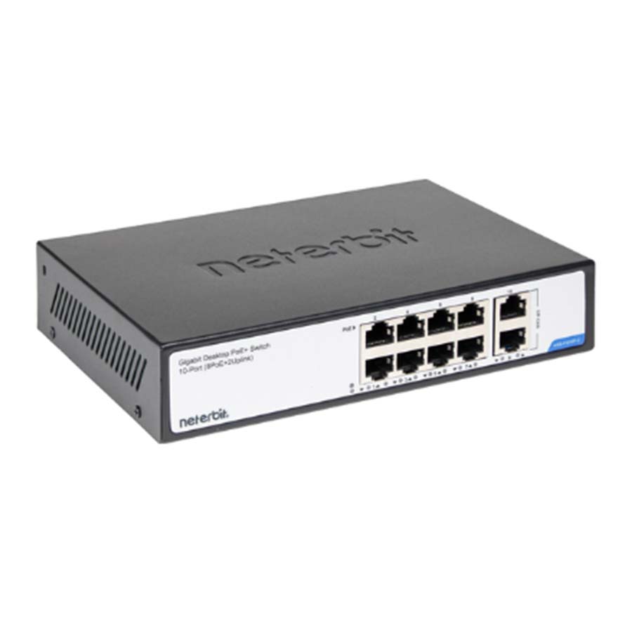 سوييچ 10 پورت گیگابیت نتربیت مدل NGS-F1010P-C