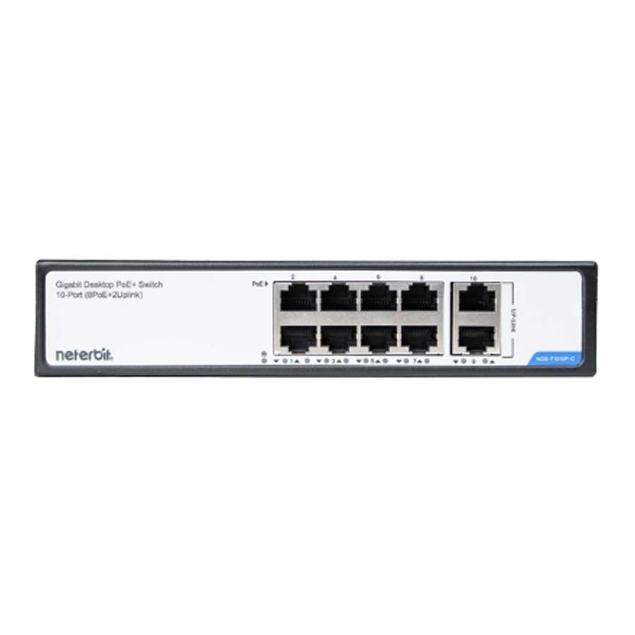 سوييچ 10 پورت گیگابیت نتربیت مدل NGS-F1010P-C