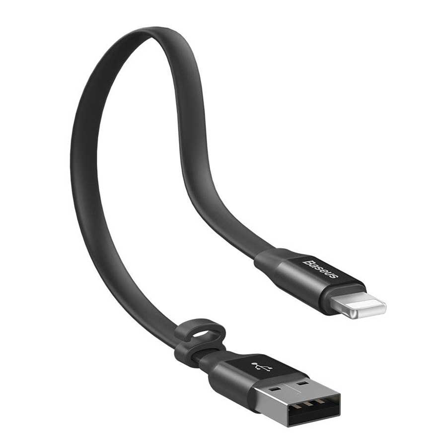 کابل تبدیل 0.23 متری USB به لایتنینگ باسئوس مدل Nimble CALMBJ-B01