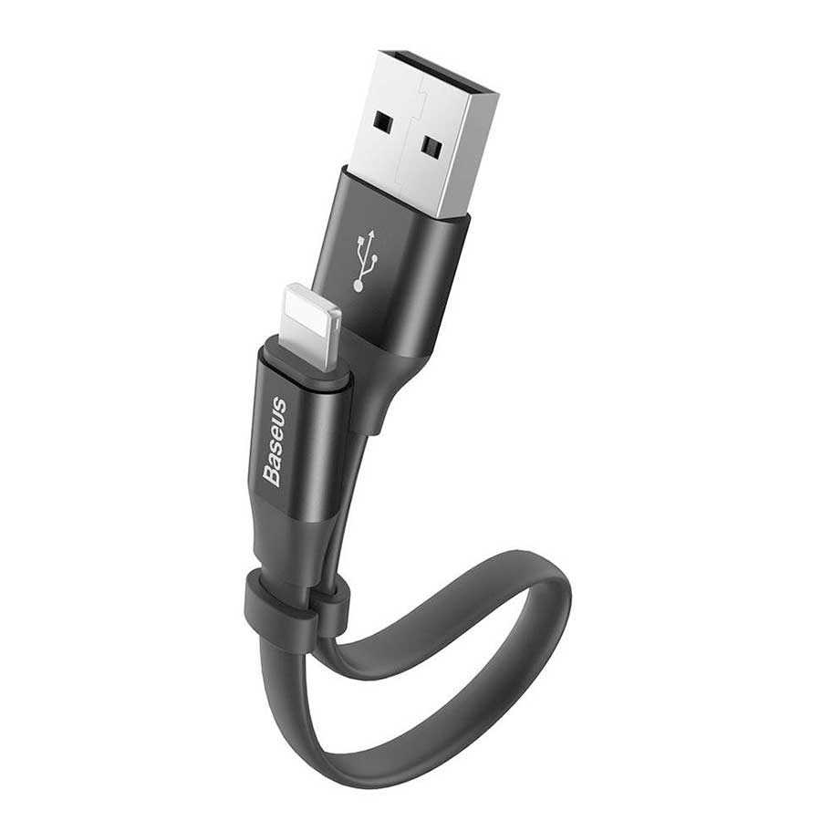 کابل تبدیل 0.23 متری USB به لایتنینگ باسئوس مدل Nimble CALMBJ-B01