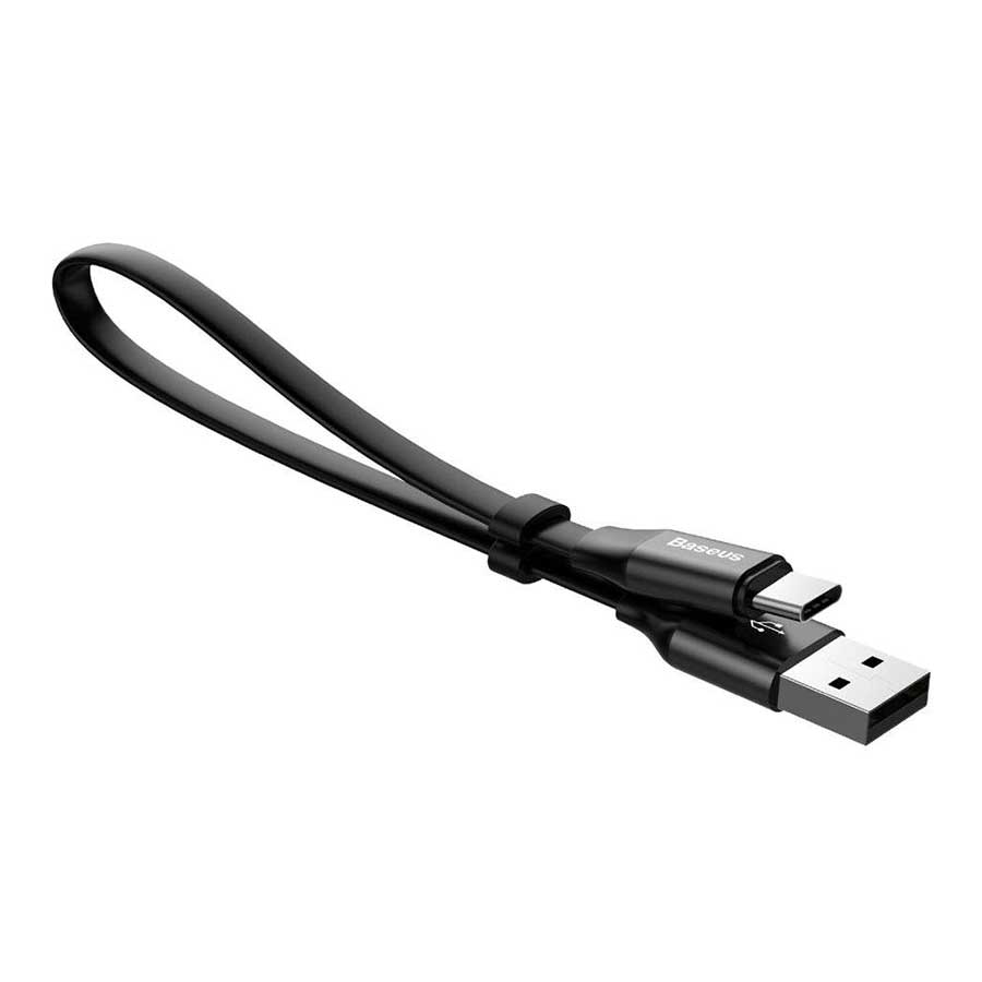 کابل تبدیل 0.23 متری USB به USB-C باسئوس مدل Nimble CATMBJ-01
