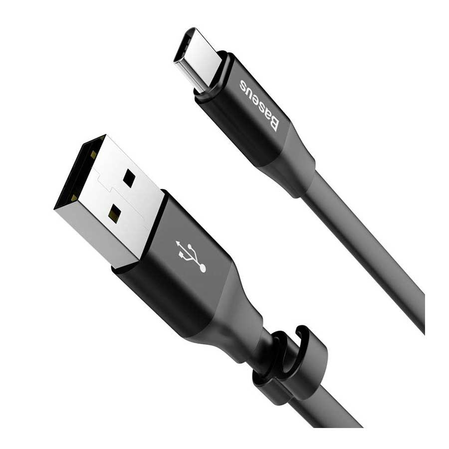 کابل تبدیل 0.23 متری USB به USB-C باسئوس مدل Nimble CATMBJ-01