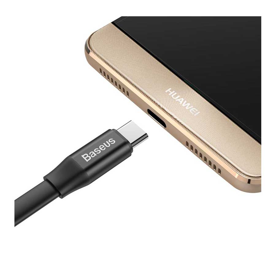 کابل تبدیل 0.23 متری USB به USB-C باسئوس مدل Nimble CATMBJ-01
