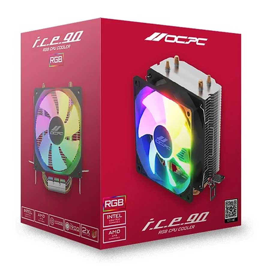 خنک کننده پردازنده اوسی پی سی مدل ICE-90 RGB