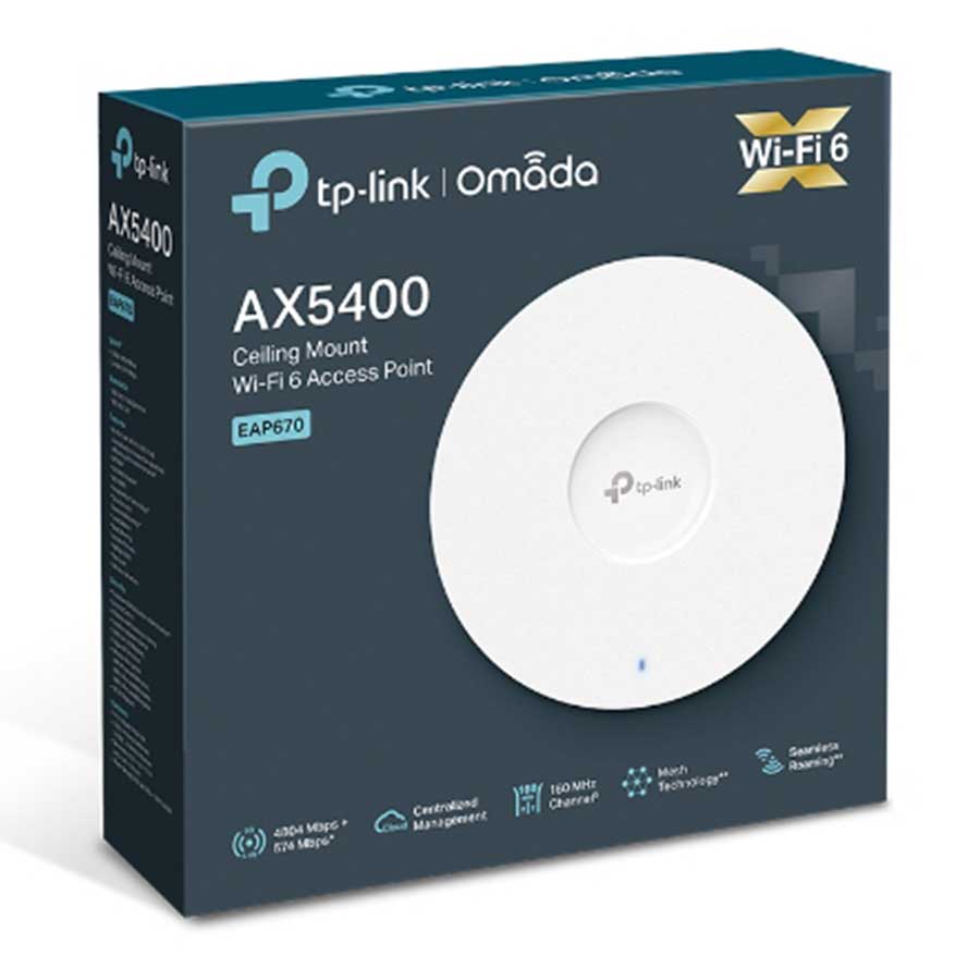 اکسس پوينت بی‌سیم و دوباند گیگابیت AX5400 تی پی لینک مدل Omada EAP670