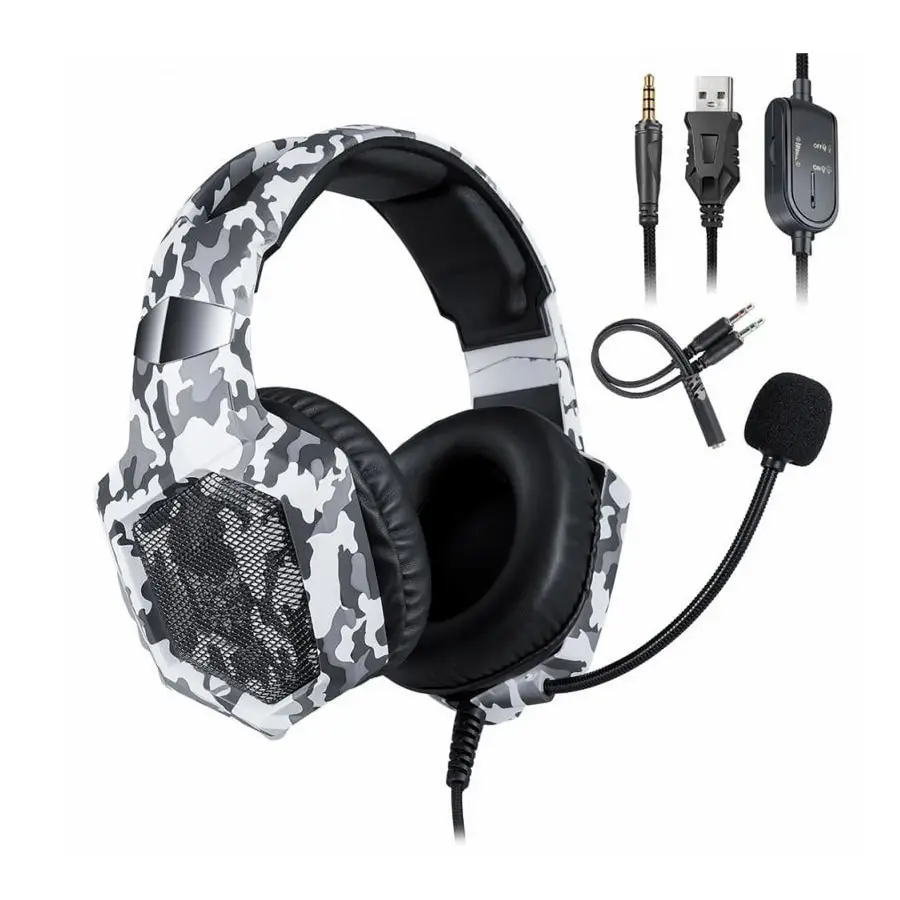 هدست Onikuma K8 - Camouflage Gray