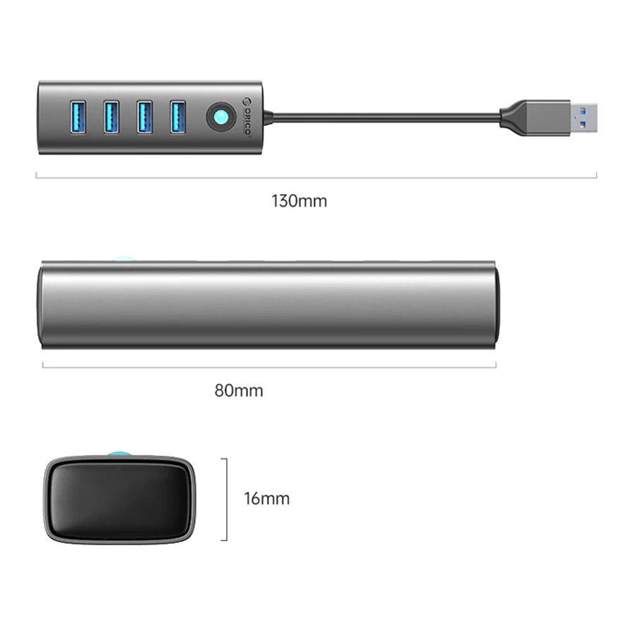 هاب چهار پورت USB 3.0 اوریکو