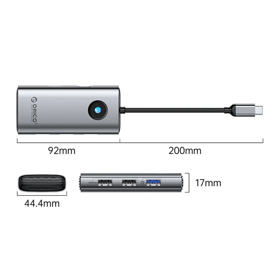 هاب پنج پورت USB-C اوریکو