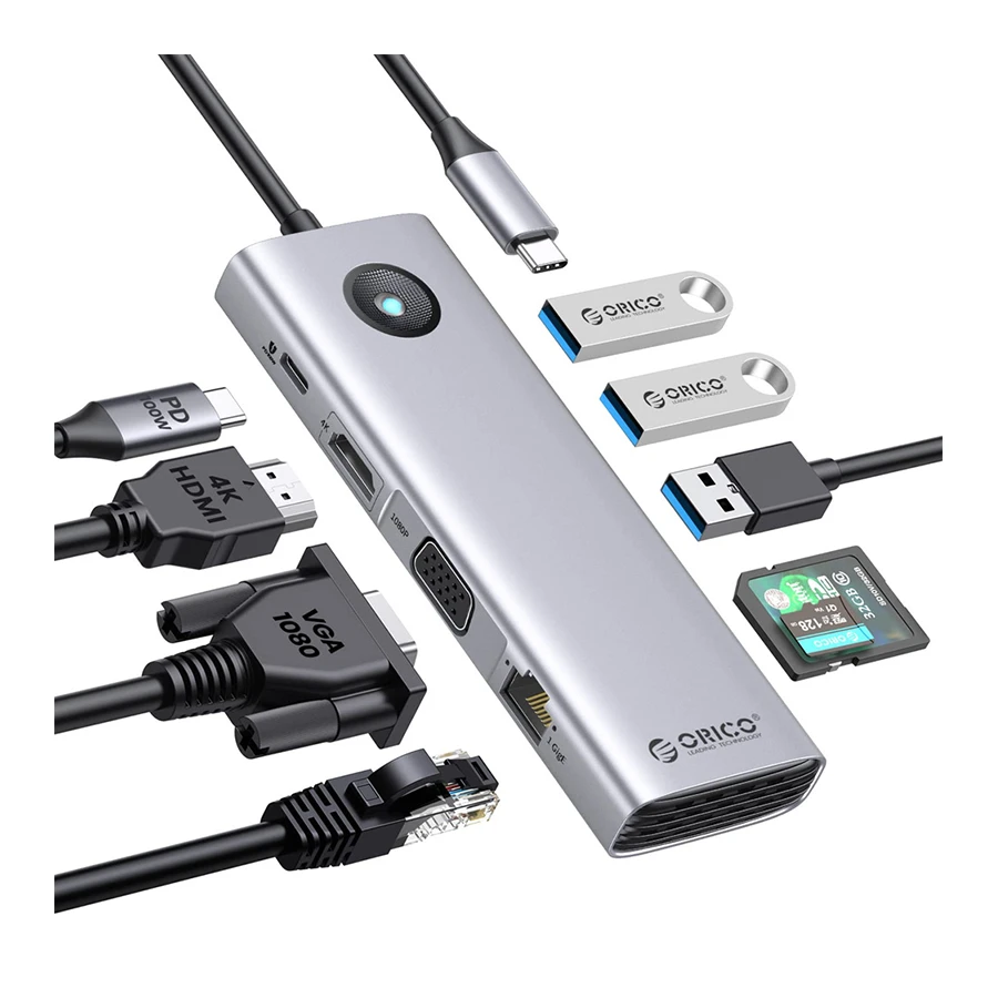 هاب USB-C نه پورت اوریکو