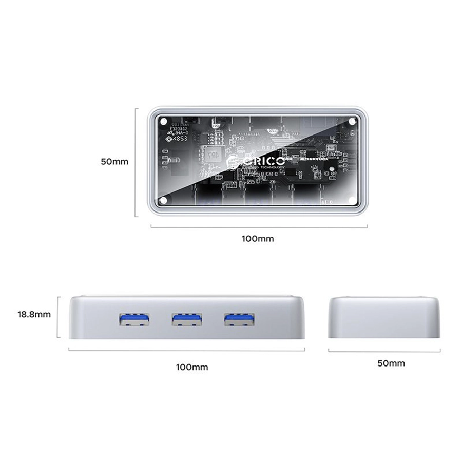 هاب و داک استیشن هفت پورت اوریکو مدل TM10-6P