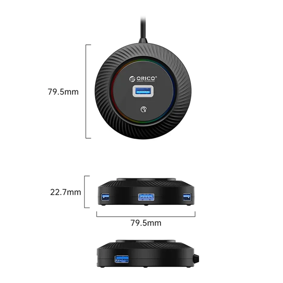 هاب چهار پورت USB 3.0 اوریکو