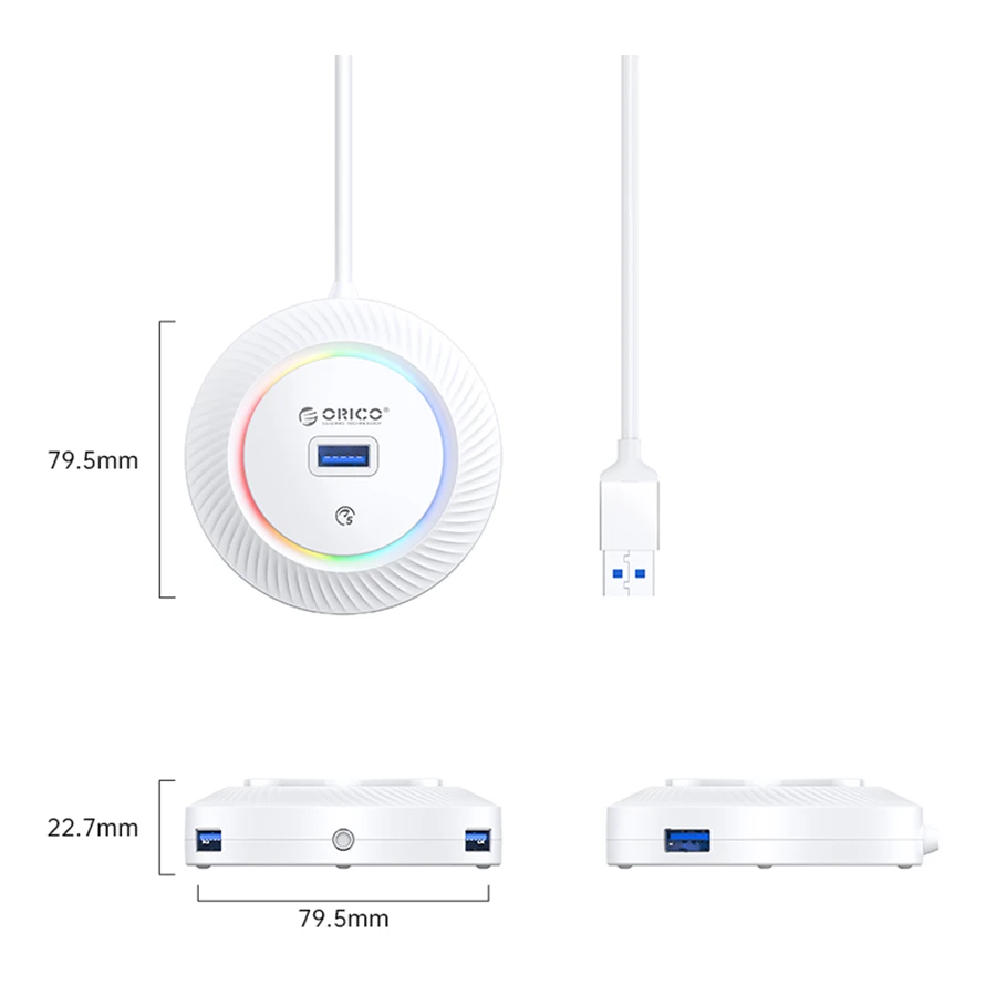 هاب چهار پورت USB 3.0 اوریکو