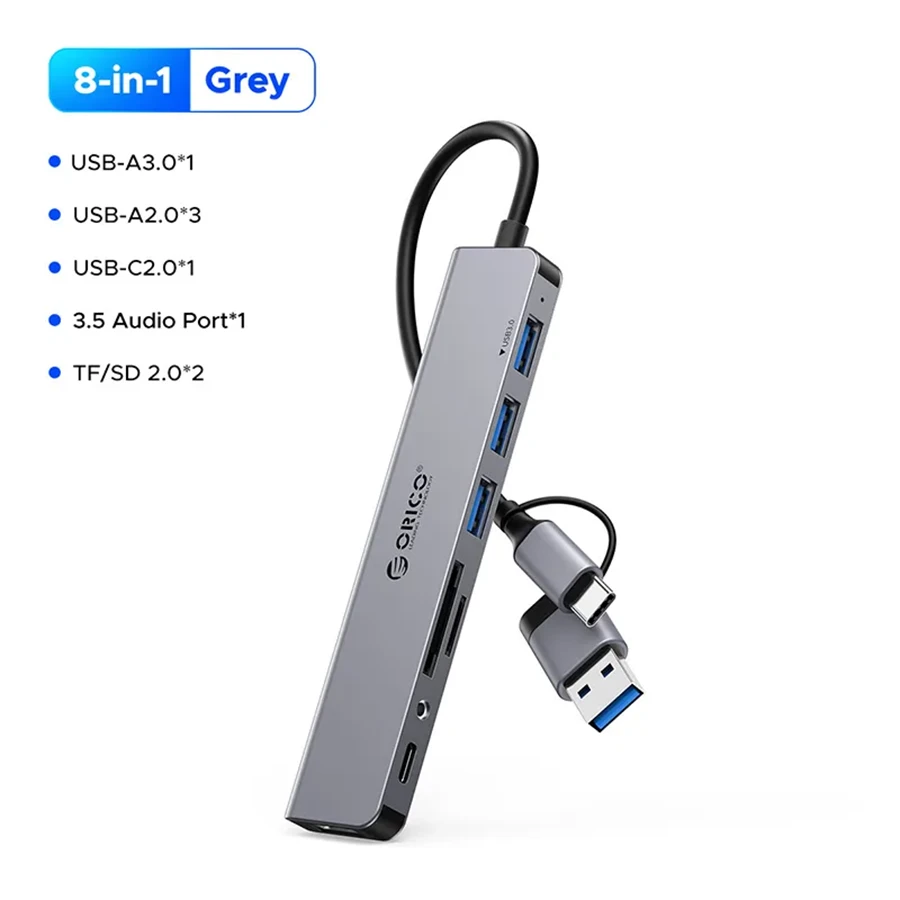 هاب هشت پورت USB-C اوریکو