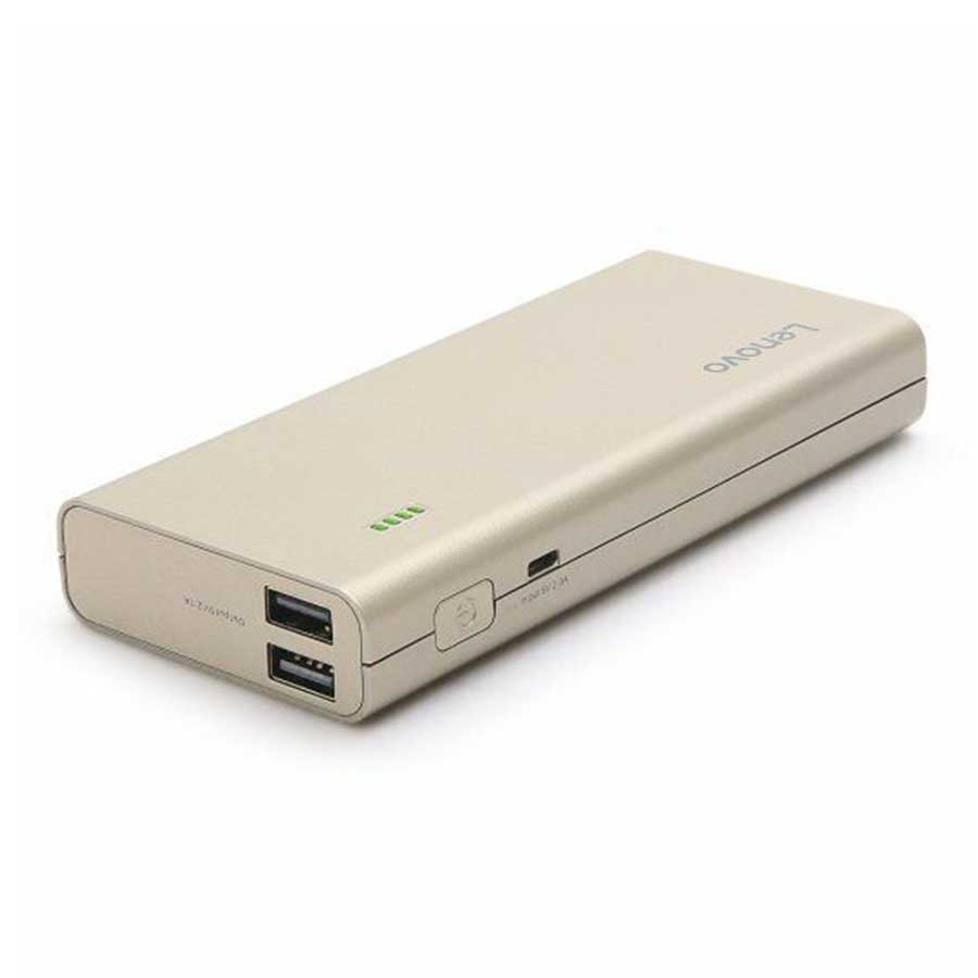 پاوربانک لنوو مدل PA13000 Gold-ROW GXV0R48709 ظرفیت 13000mAh