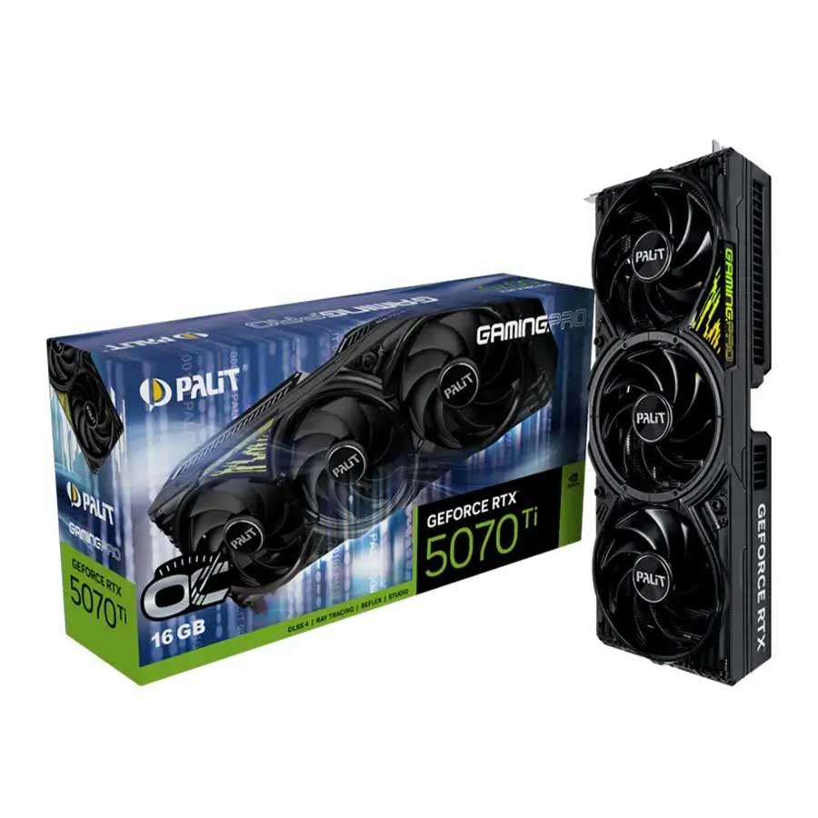 کارت گرافیک پلیت مدل GeForce RTX 5070 Ti GamingPro OC 16GB GDDR7