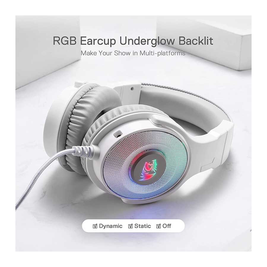 هدست گیمینگ باسیم ردراگون مدل Pandora H350 White