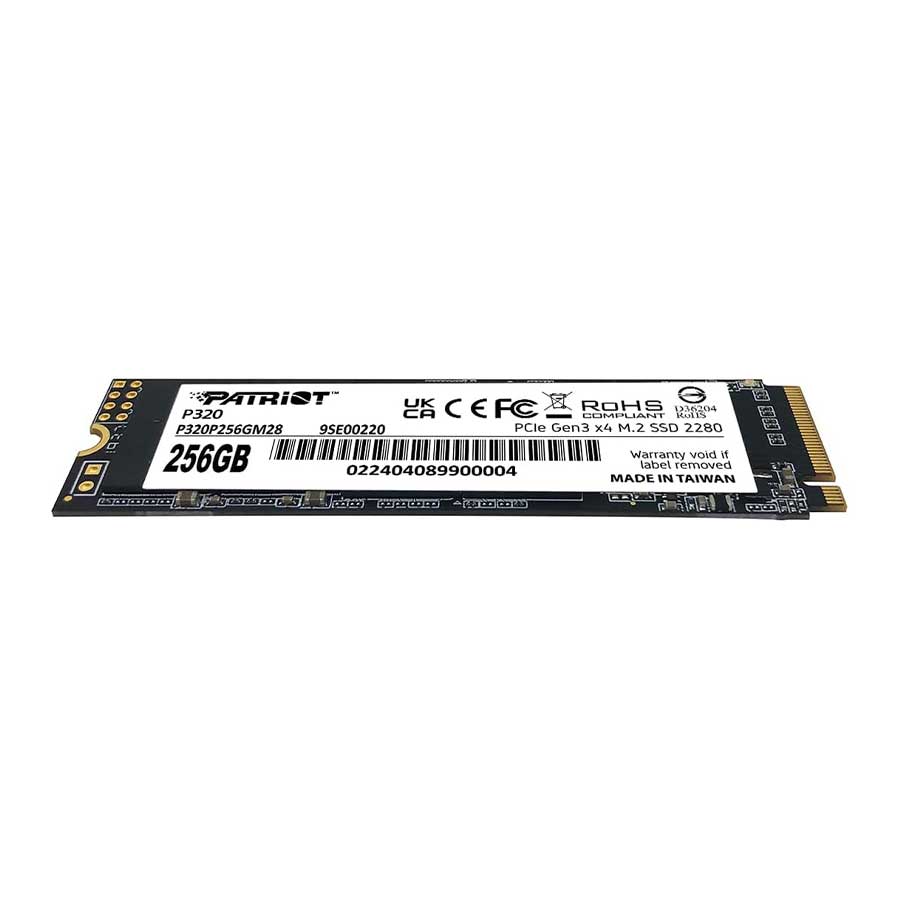 اس اس دی 256 گیگابایت پاتریوت مدل P320 M.2 2280 PCIe Gen3 NVMe