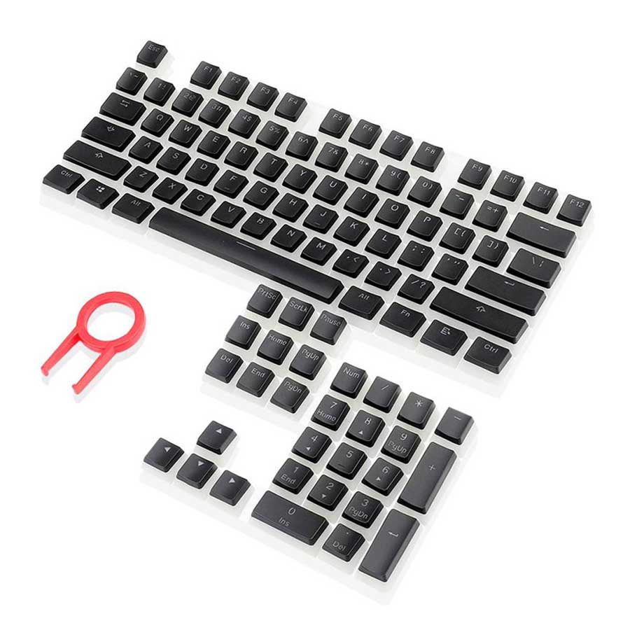 کلید کیبورد ردراگون مدل PBT Scarab Pudding A130 Black