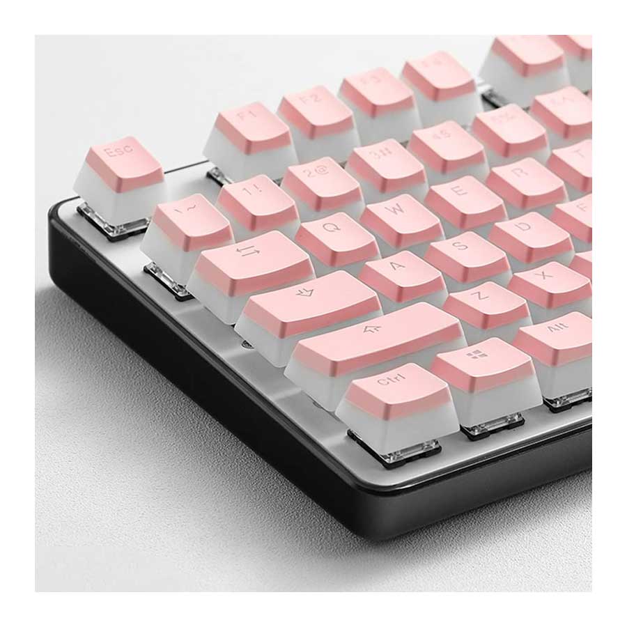 کلید کیبورد ردراگون مدل PBT Scarab Pudding A130 Pink