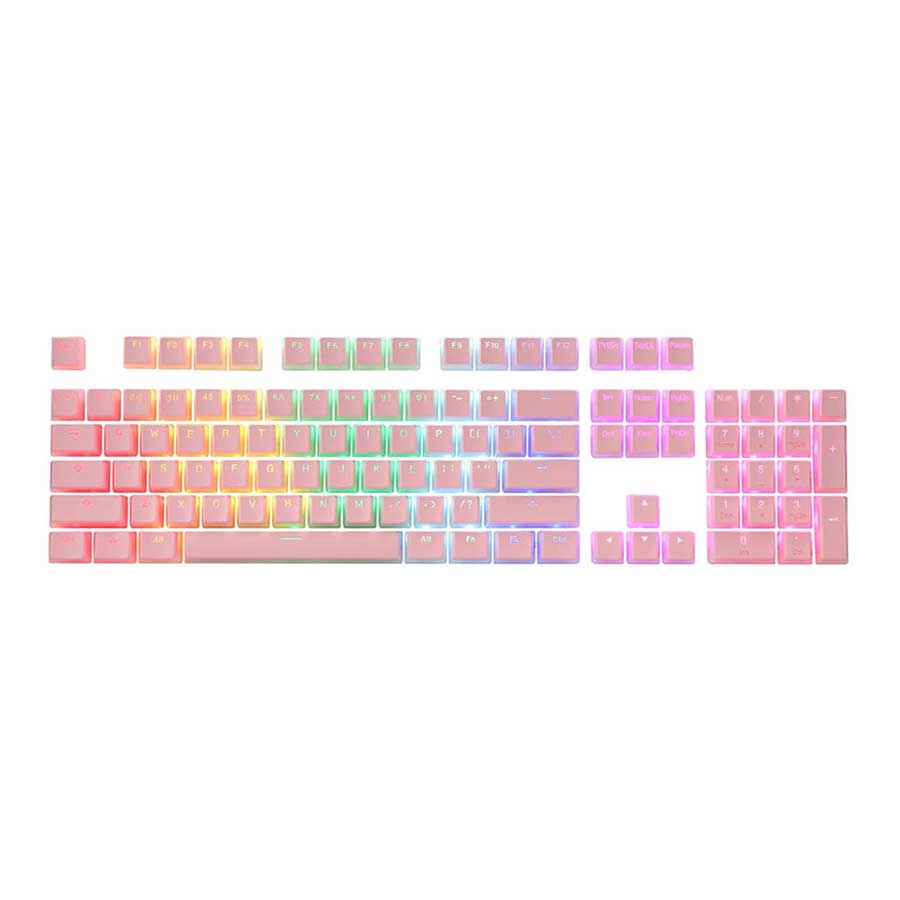 کلید کیبورد ردراگون مدل PBT Scarab Pudding A130 Pink