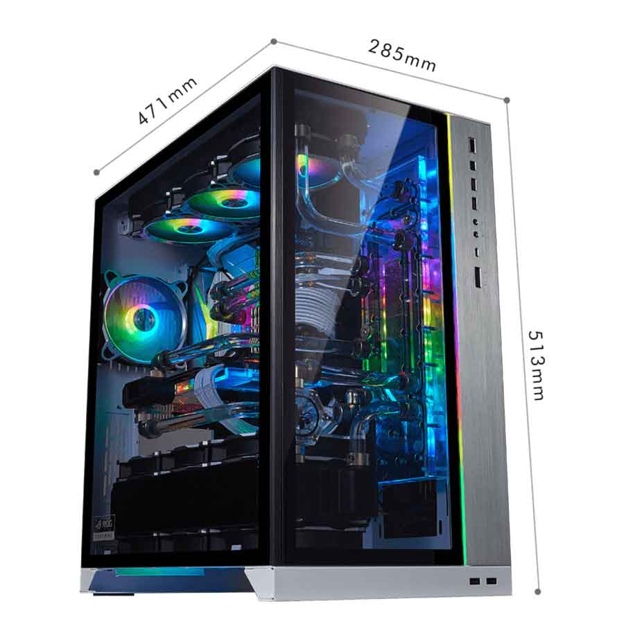 کیس کامپیوتر لیان لی مدل PC-O11D-ROG Silver