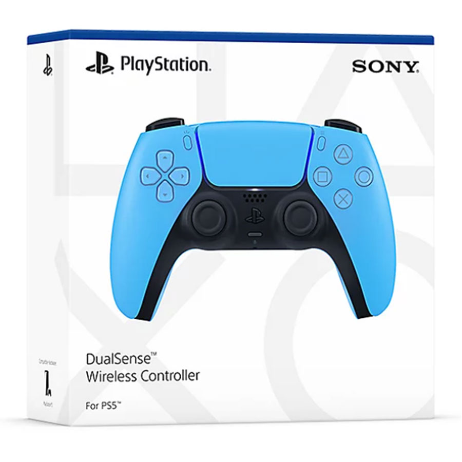 دسته بازی بی‌سیم سونی مدل PlayStation 5 DualSense Starlight Blue