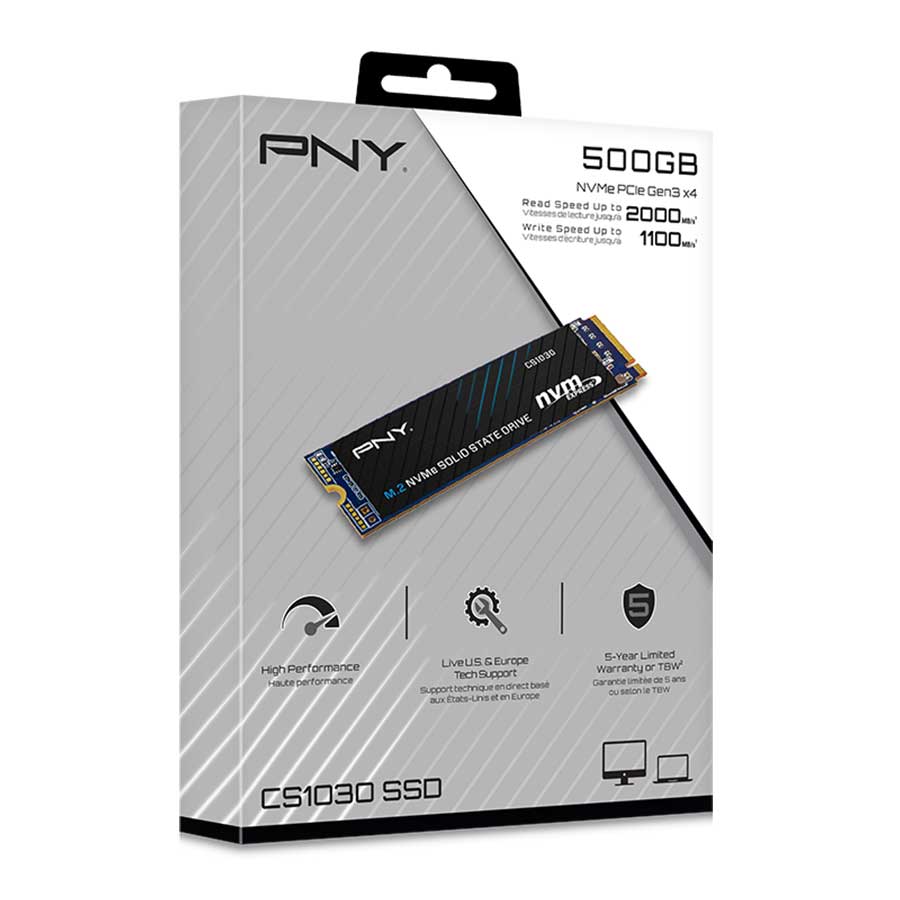 اس اس دی 500 گیگابایت پی ان وای مدل CS1030 M.2 2280 NVMe PCIe