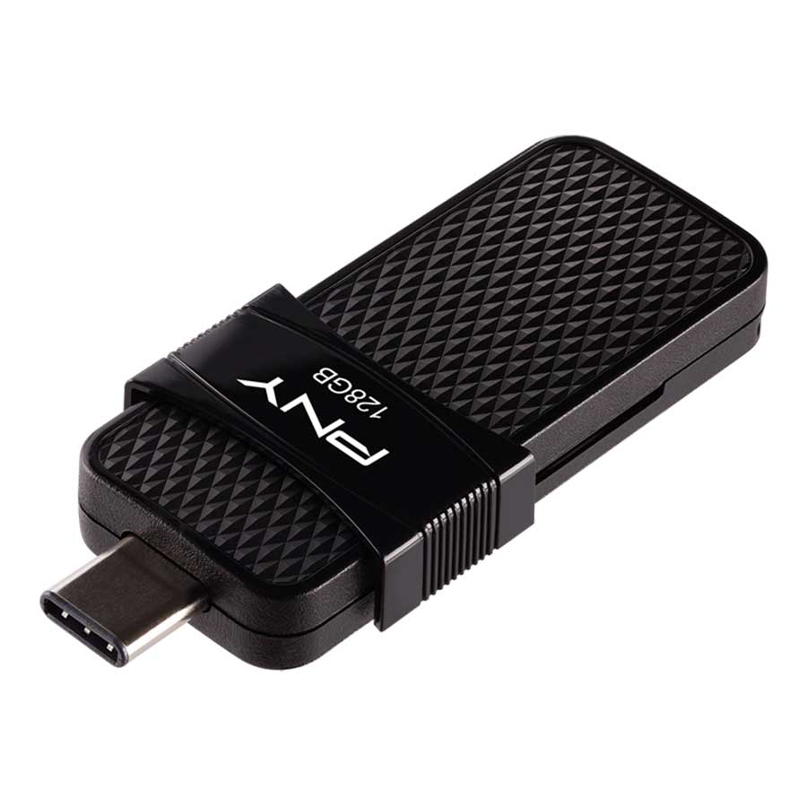 فلش مموری 128 گیگابایت USB 3.1 پی ان وای مدل DUO LINK
