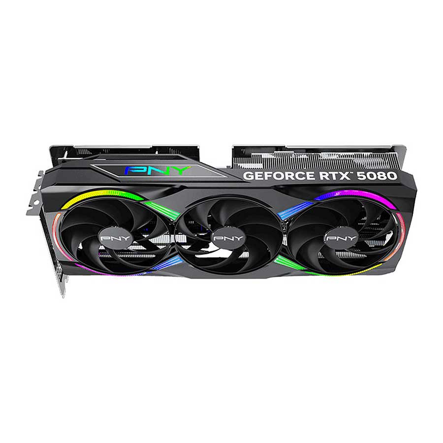 کارت گرافیک پی ان وای مدل GeForce RTX 5080 ARGB EPIC-X RGB OC Triple Fan 16GB GDDR7