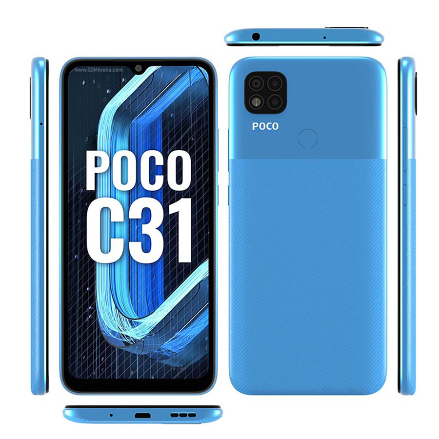 گوشی موبایل شیائومی مدل Poco C31 ظرفیت 32 و رم 3 گیگابایت