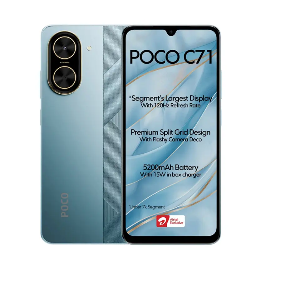 گوشی موبایل شیائومی مدل Poco C71 4G ظرفیت 64 و رم 3 گیگابایت